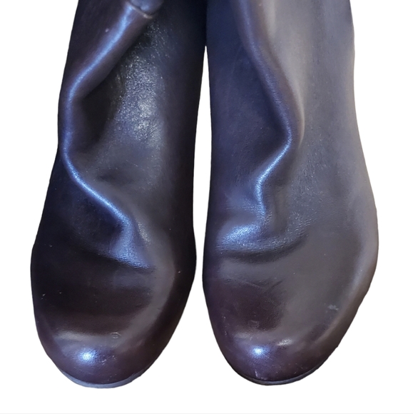 Guess Leather Wedge Boots - Picture 4 of 8